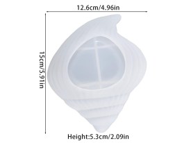 Molde silicona caracol con colita